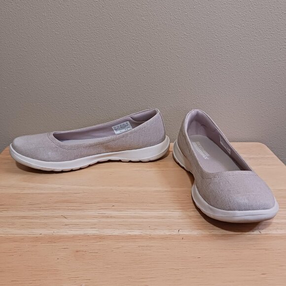Skechers GOGA Max GOwalk Lite Women's Ballet Flat Sneaker Size 6.5 - Picture 3 of 7